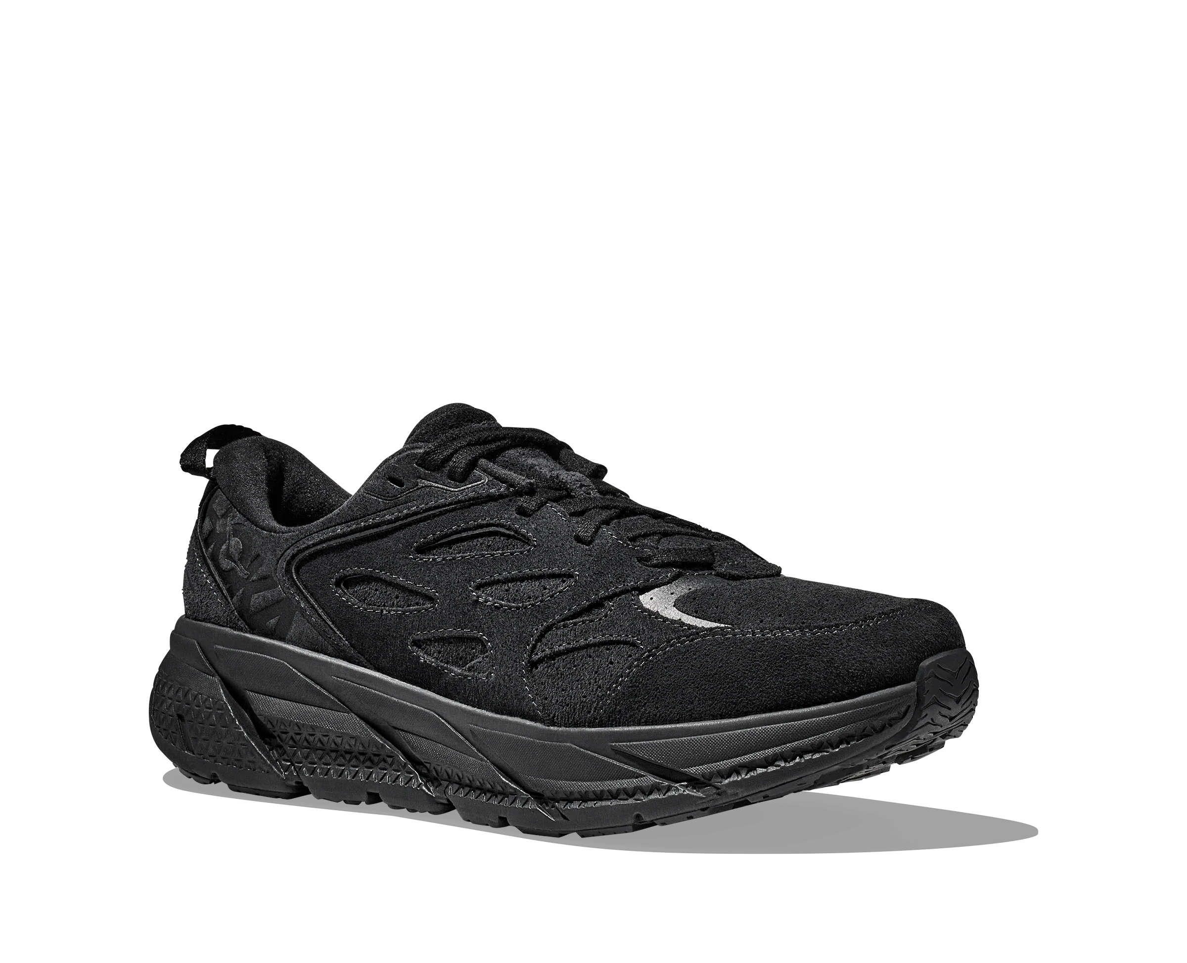 Hoka U CLIFTON L SUEDE Black / Black (HOKA er litt liten – ta en størrelse opp.)