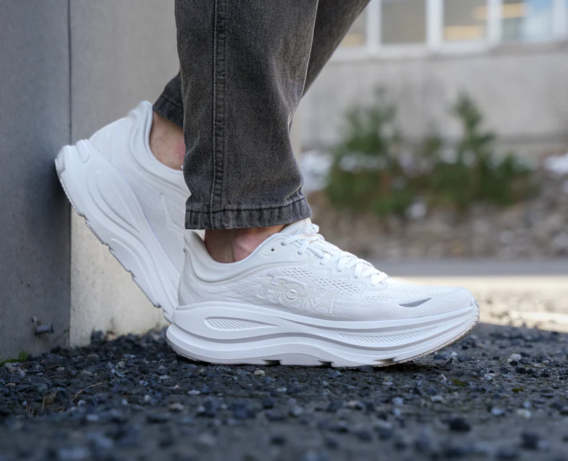 Hoka M BONDI 9 White / White (HOKA er litt liten – ta en størrelse opp.)