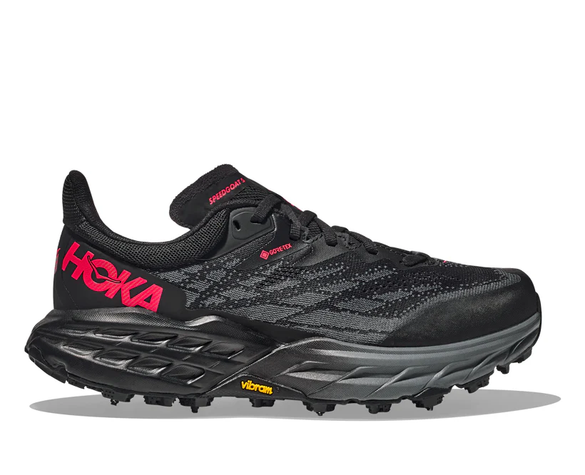 Hoka W SPEEDGOAT 5 GTX SPIKE Black/Black (HOKA er litt liten – ta en størrelse opp.)