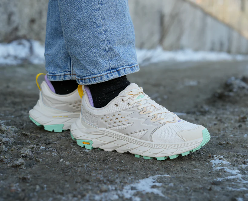 Hoka W ANACAPA BREEZE LOW Alabaster / Mint Fluorite (HOKA er litt liten – ta en størrelse opp.)