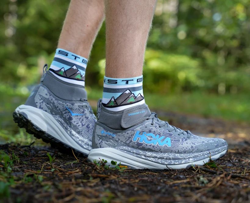 Hoka M SPEEDGOAT 6 MID GTX Satellite Grey / Stardust (HOKA er litt liten – ta en størrelse opp.)
