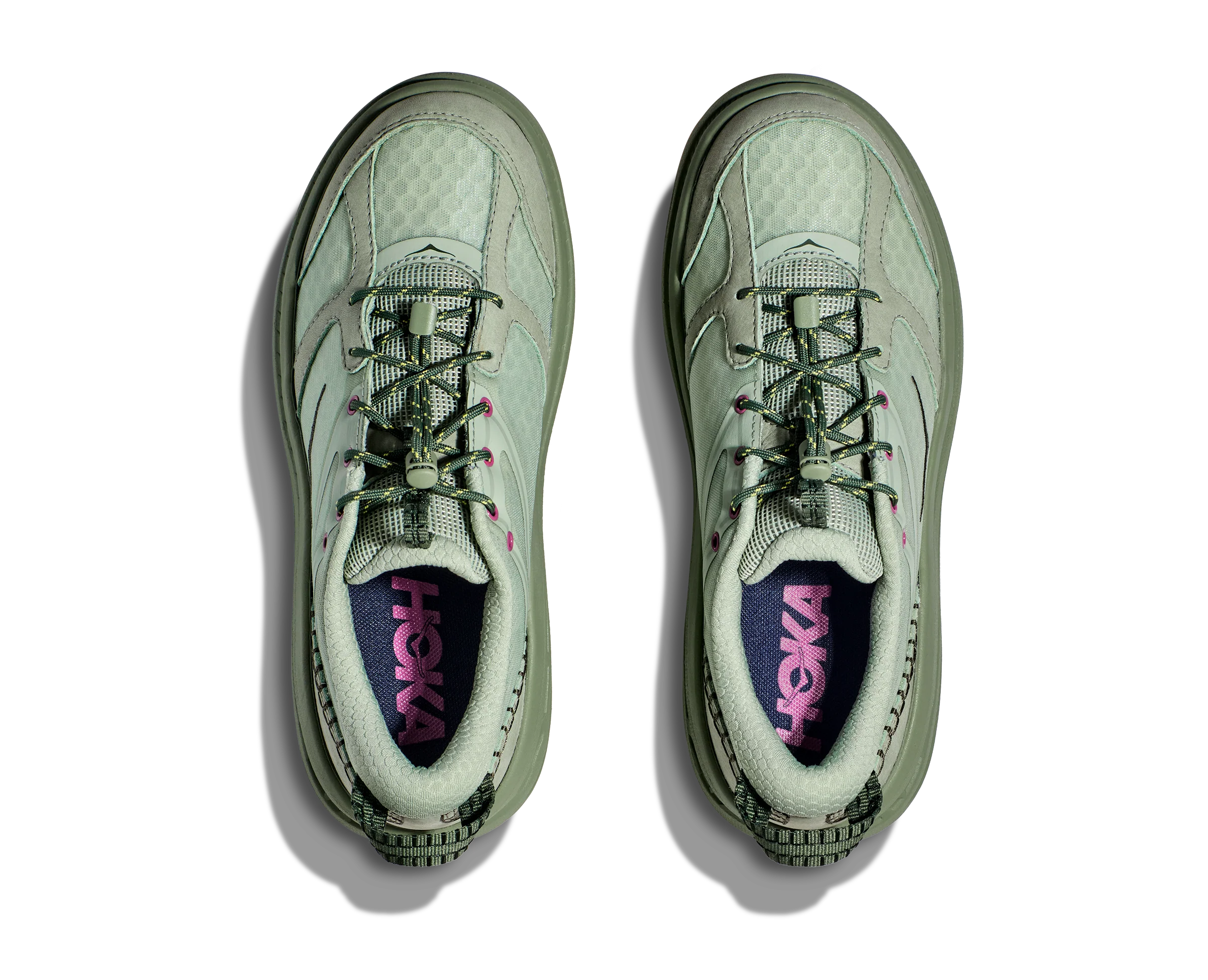 BONDI 8 SHELL CORAL / PEACH PARFAIT (HOKA er litt liten – ta en størrelse opp.)