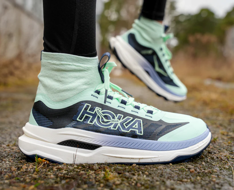 Hoka W TECTON X 3 Mint Fluorite / Varsity Navy (HOKA er litt liten – ta en størrelse opp.)