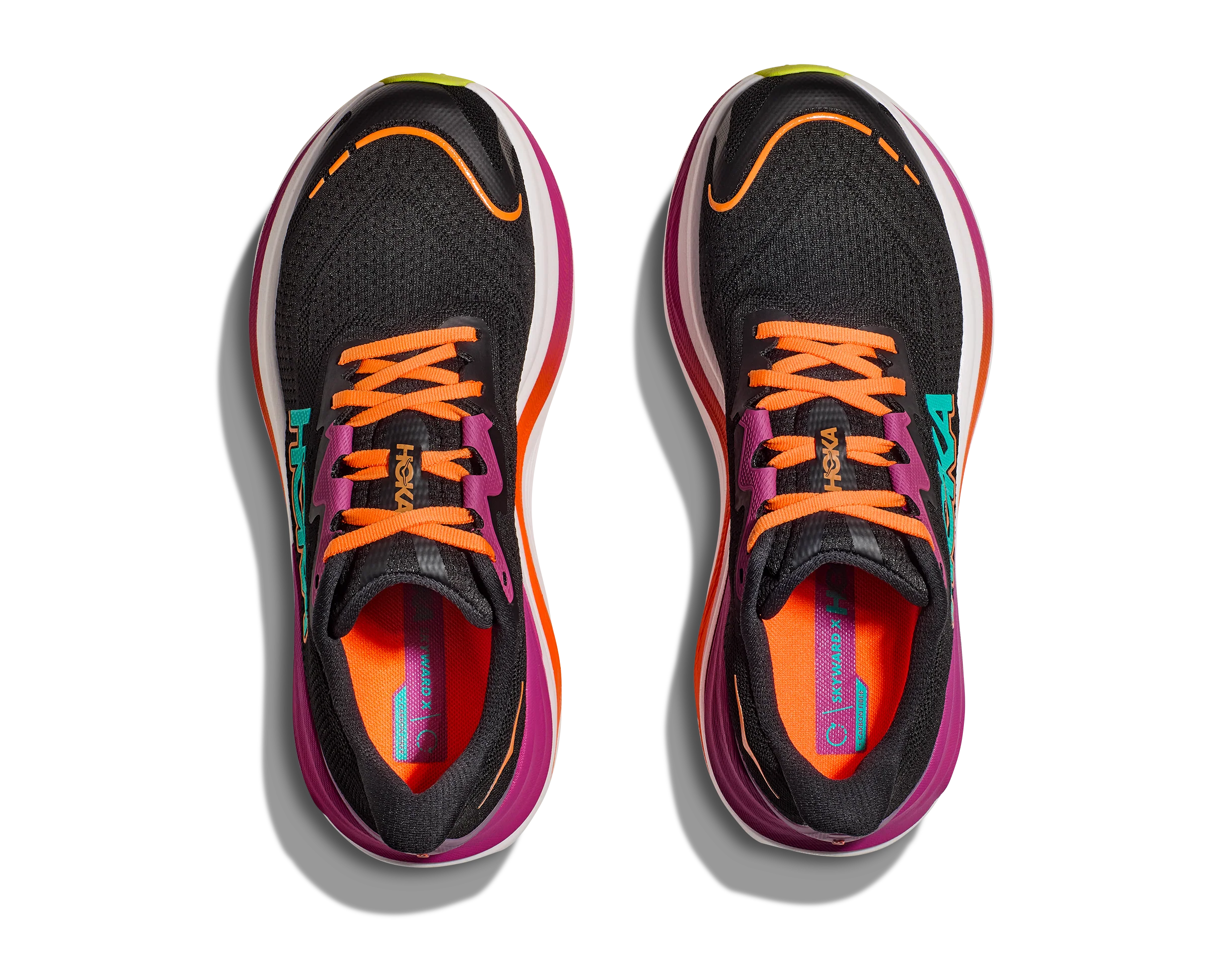 Hoka M SKYWARD X Black / Electric Aqua (HOKA er litt liten – ta en størrelse opp.)