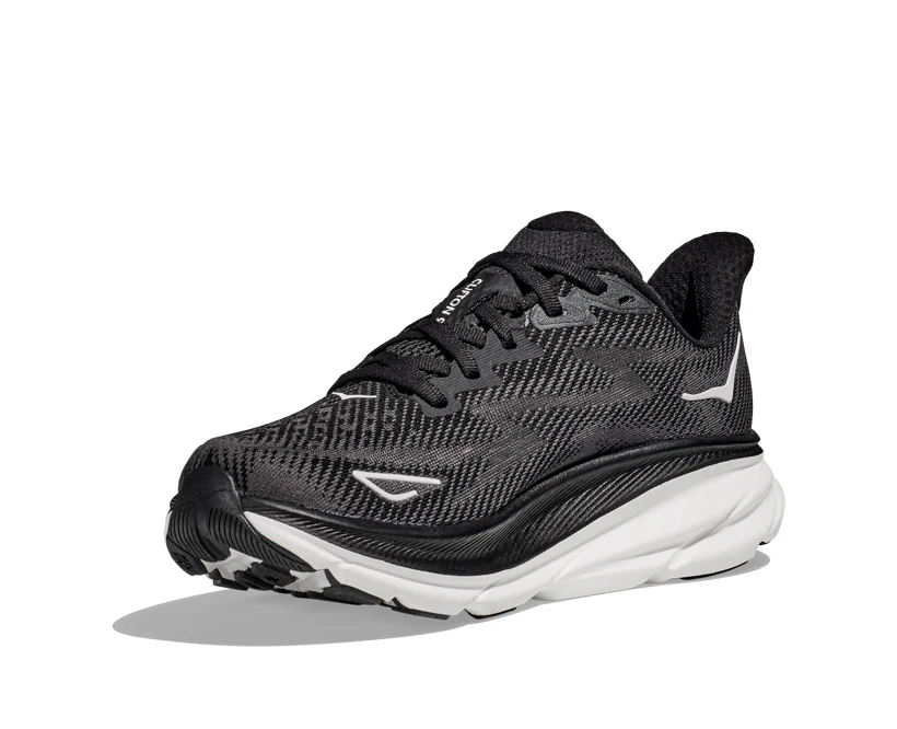 Hoka M CLIFTON 9 Black / White (HOKA er litt liten – ta en størrelse opp.)