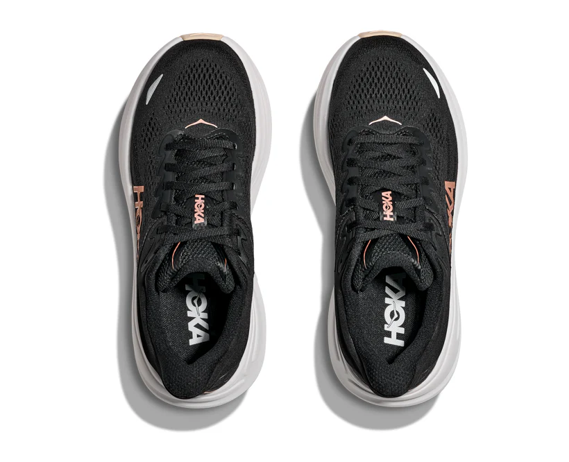 Hoka W BONDI 9 Black / Rose Gold (HOKA er litt liten – ta en størrelse opp.)