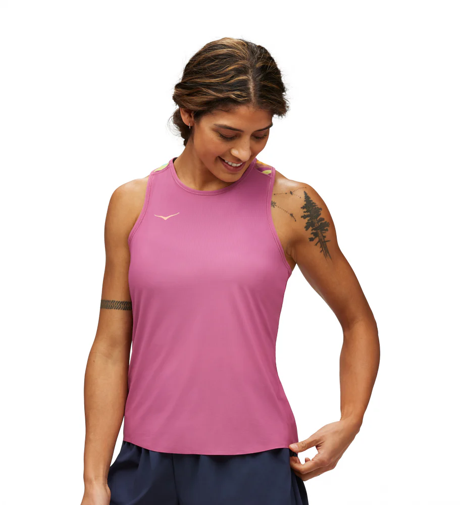 Hoka W AIROLITE RUN TANK Beet Root (HOKA er litt liten – ta en størrelse opp.)