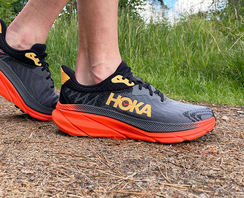 Hoka M CHALLENGER 7 Castlerock / Flame (HOKA er litt liten – ta en størrelse opp.)