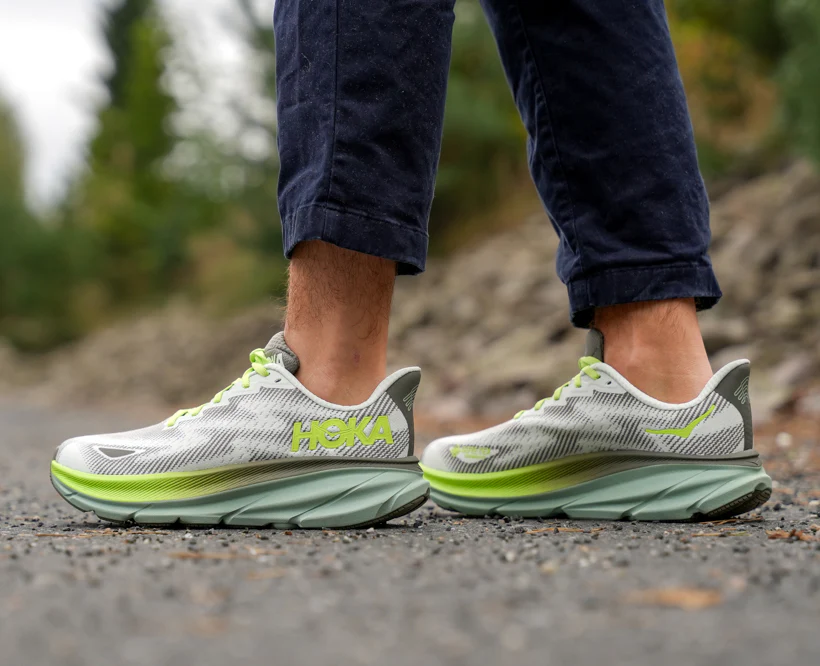Hoka M CLIFTON 9 GTX Slate / Aloe Vera (HOKA er litt liten – ta en størrelse opp.)