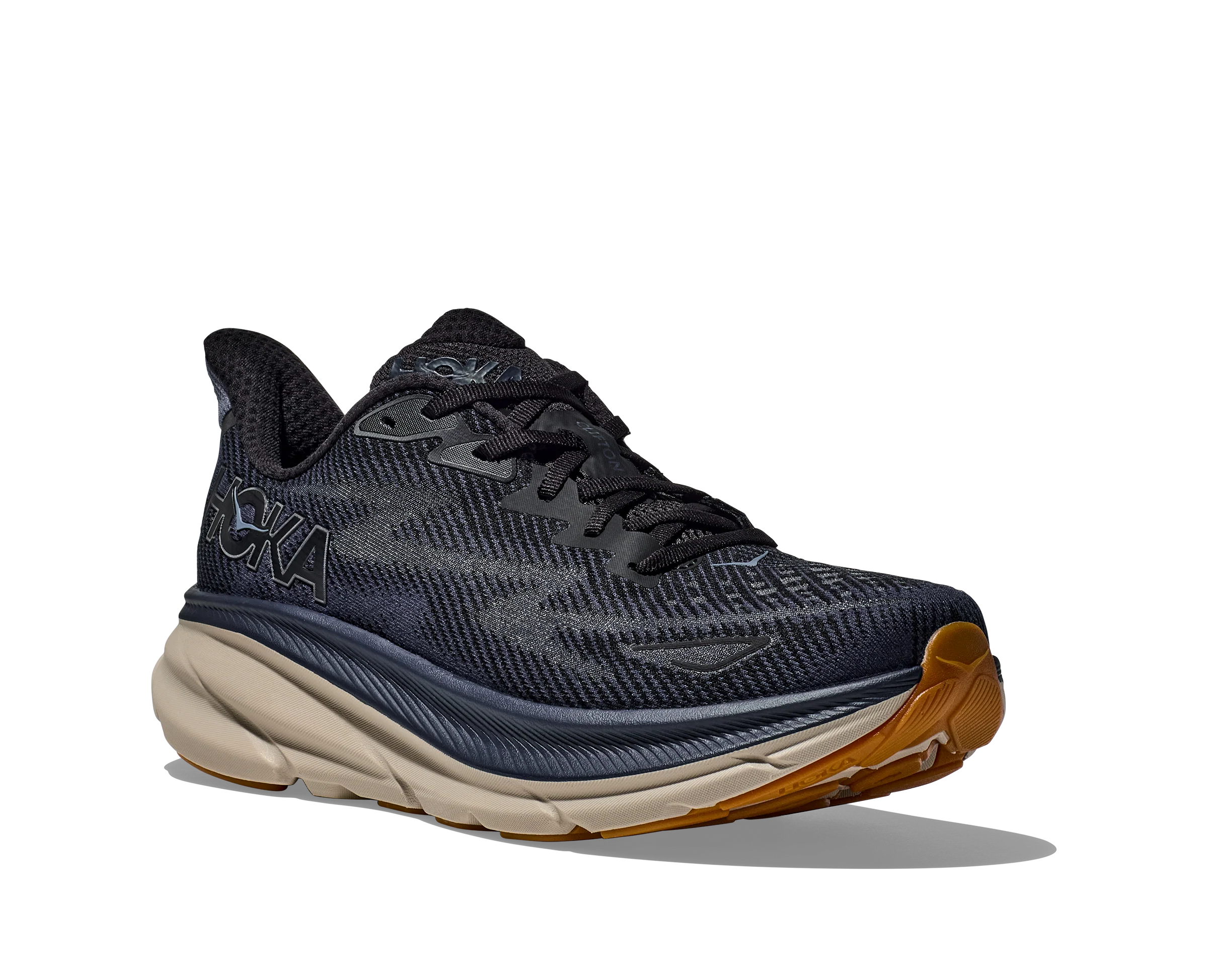 Hoka M CLIFTON 9 Black / Varsity Navy (HOKA er litt liten – ta en størrelse opp.)