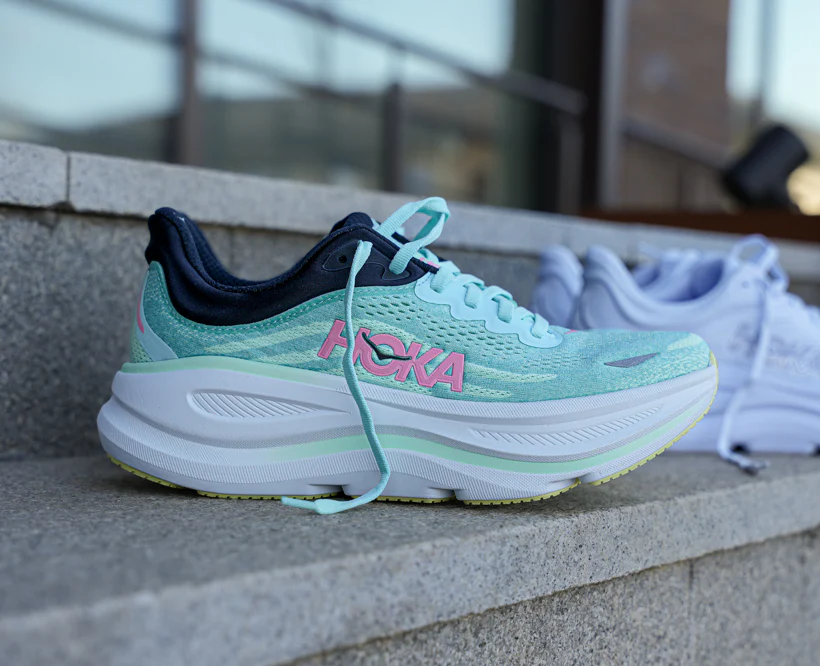 Hoka W BONDI 9 Blue Spark / Mint Fluorite (HOKA er litt liten – ta en størrelse opp.)