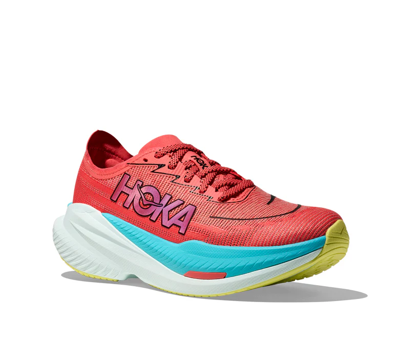 Hoka W MACH X 2 Grapefruit / Electric Coral (HOKA er litt liten – ta en størrelse opp.)