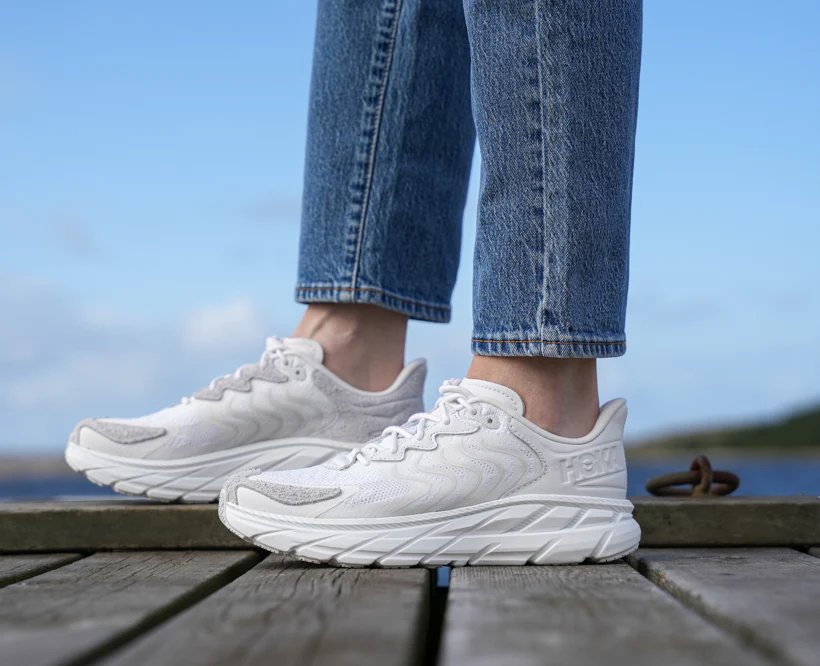 Hoka U CLIFTON LS White / Nimbus Cloud (HOKA er litt liten – ta en størrelse opp.)