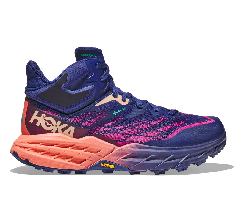 Hoka W SPEEDGOAT 5 MID GTX Bellwether Blue / Camellia (HOKA er litt liten – ta en størrelse opp.)