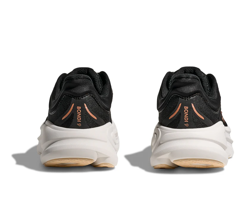 Hoka W BONDI 9 Black / Rose Gold (HOKA er litt liten – ta en størrelse opp.)