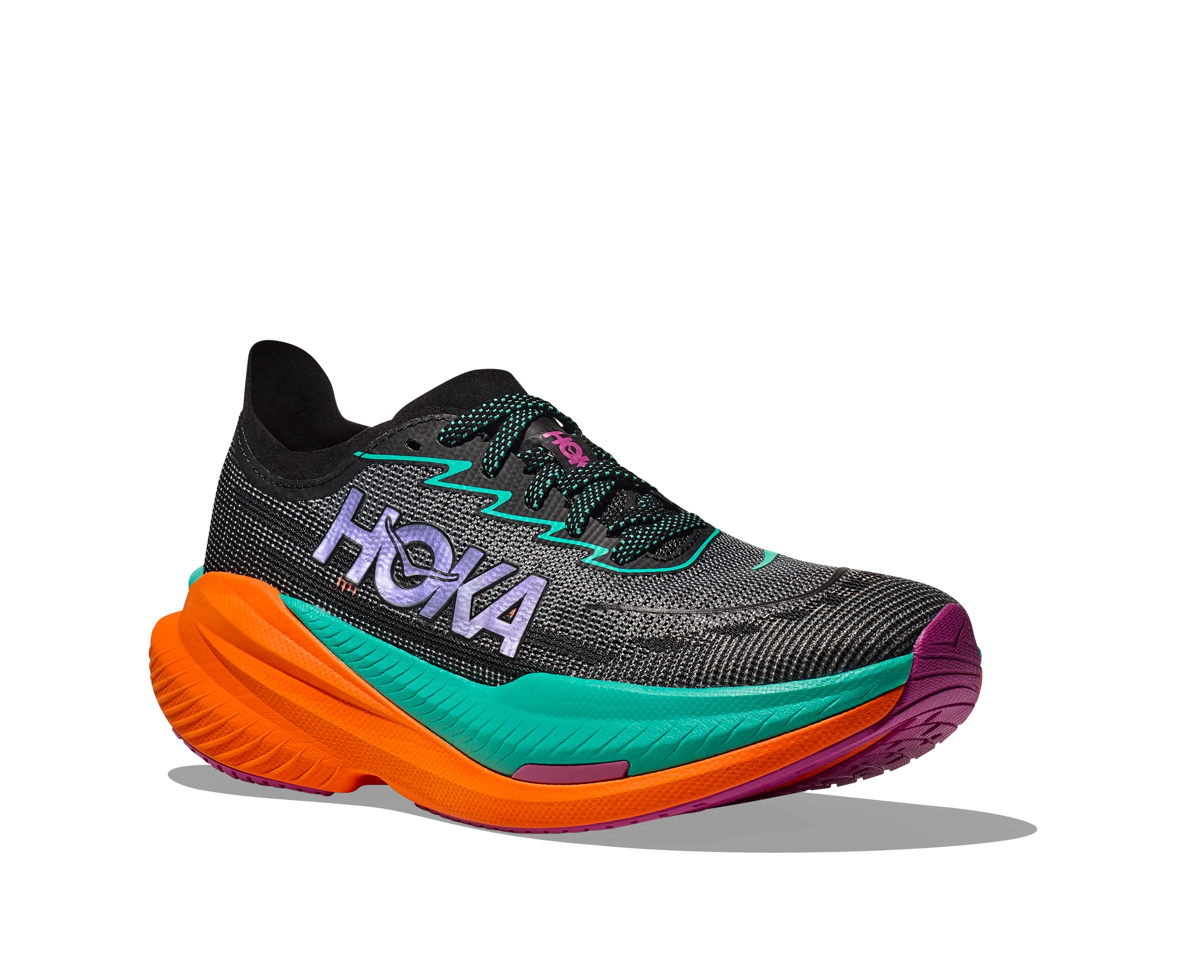 Hoka W MACH X 2 WIDE Black / Electric Aqua (HOKA er litt liten – ta en størrelse opp.)