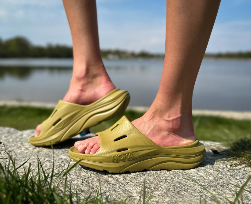 Hoka U ORA RECOVERY SLIDE 3 Green Moss / Green Moss (HOKA er litt liten – ta en størrelse opp.)
