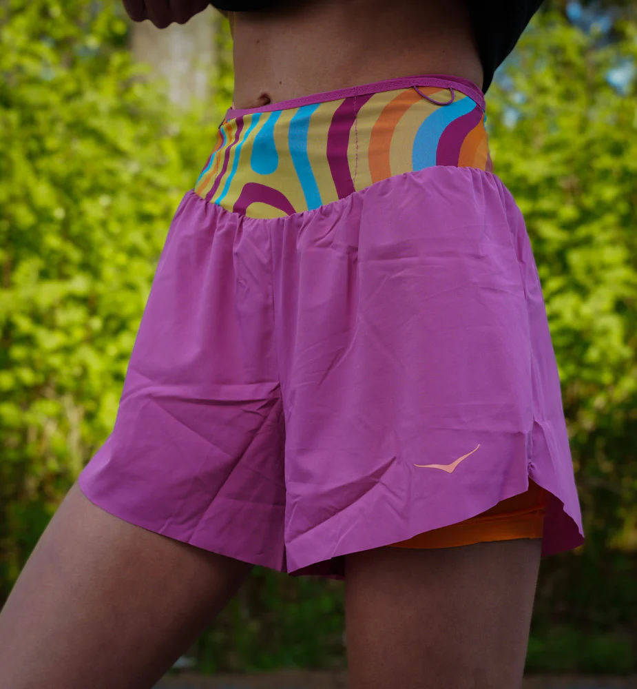 Hoka W Skyglide Short Beet Root (HOKA er litt liten – ta en størrelse opp.)