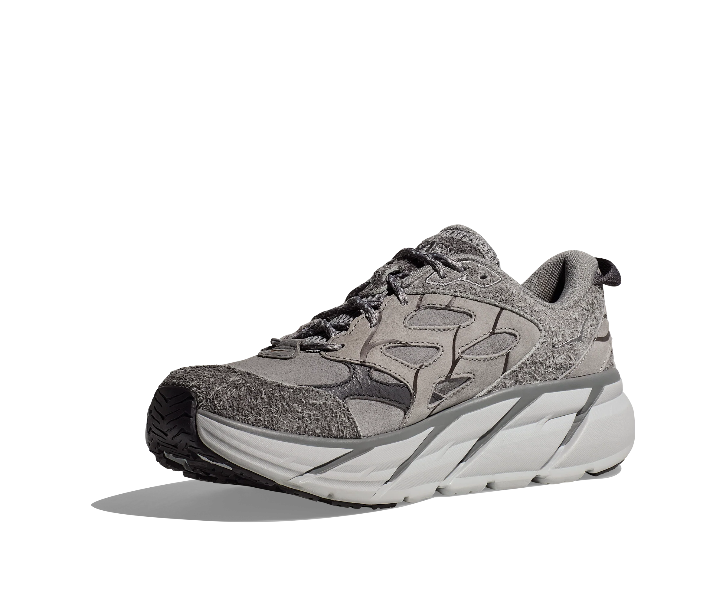 Hoka U CLIFTON L SUEDE TP Galactic Grey / Satellite Grey (HOKA er litt liten – ta en størrelse opp.)