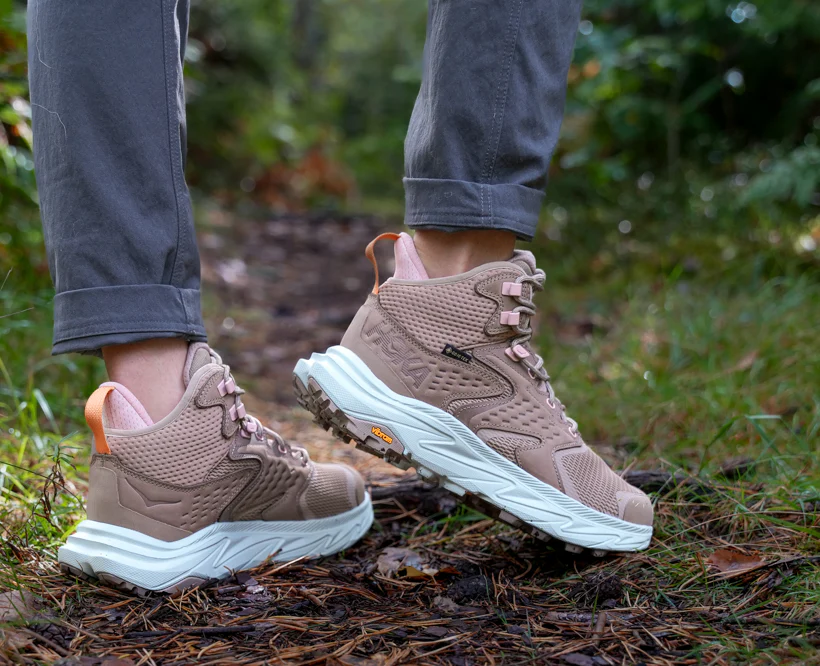 Hoka W ANACAPA 2 MID GTX WIDE Dune / Ice Flow (HOKA er litt liten – ta en størrelse opp.)