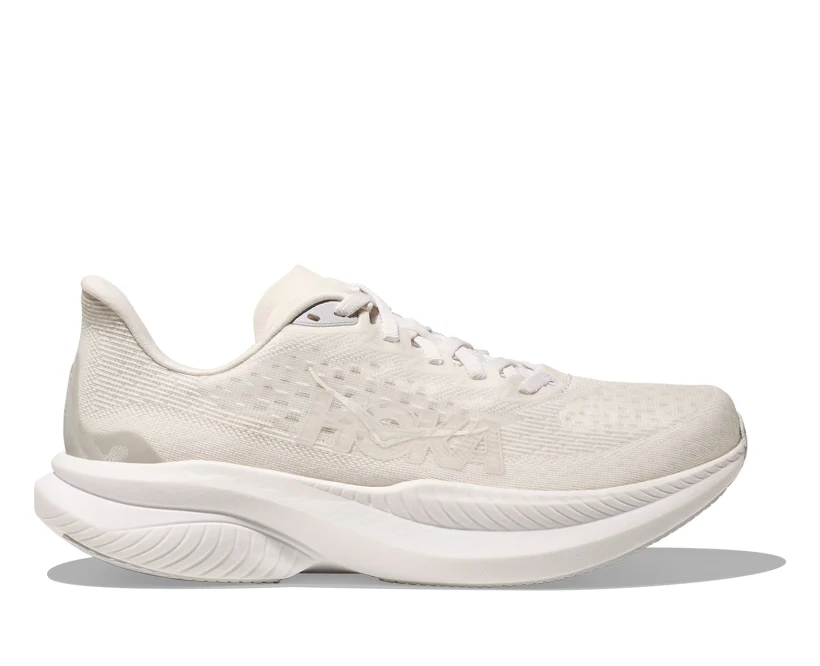 Hoka W MACH 6 White / White (HOKA er litt liten – ta en størrelse opp.)