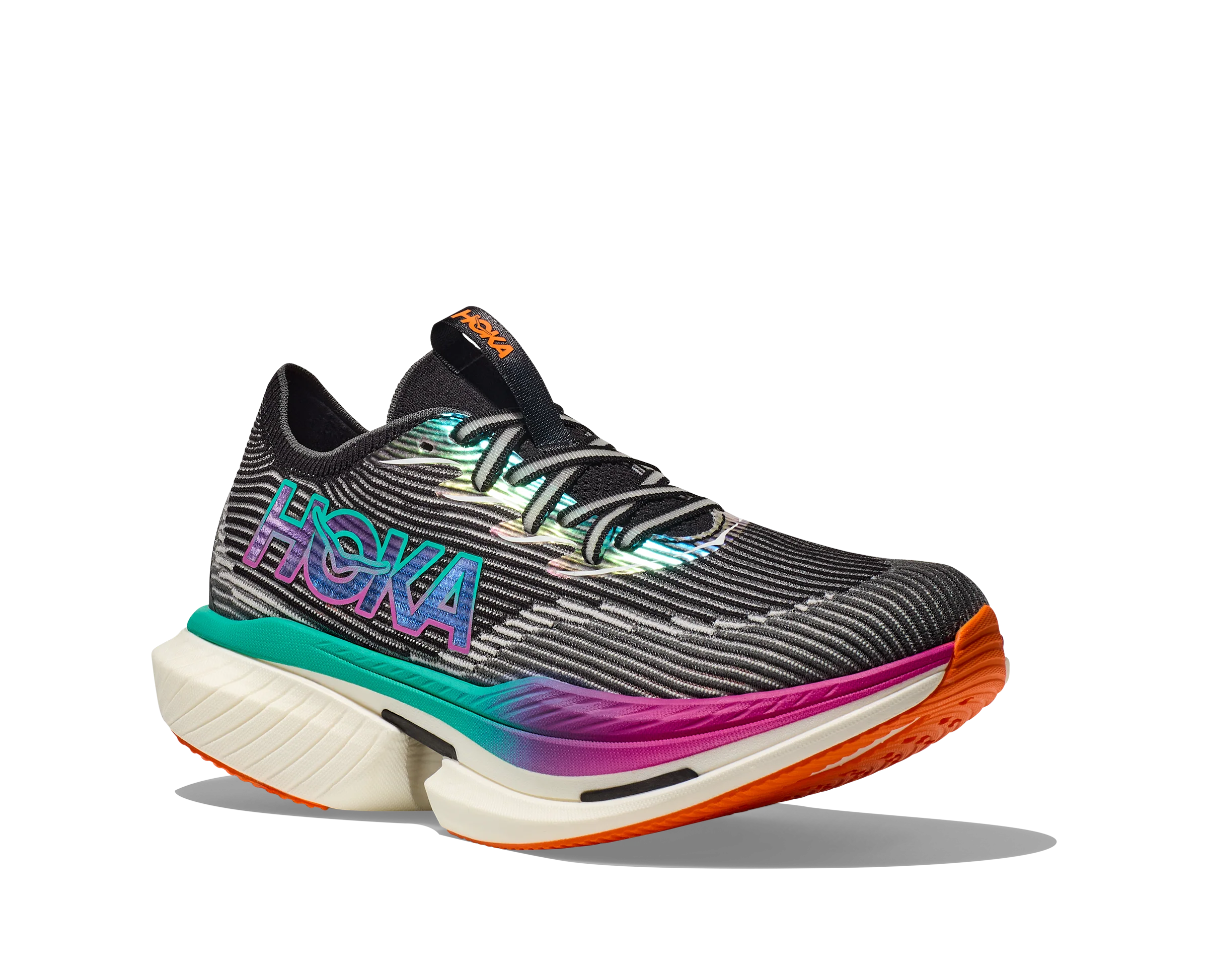 Hoka U CIELO X1 Black / Electric Aqua (HOKA er litt liten – ta en størrelse opp.)