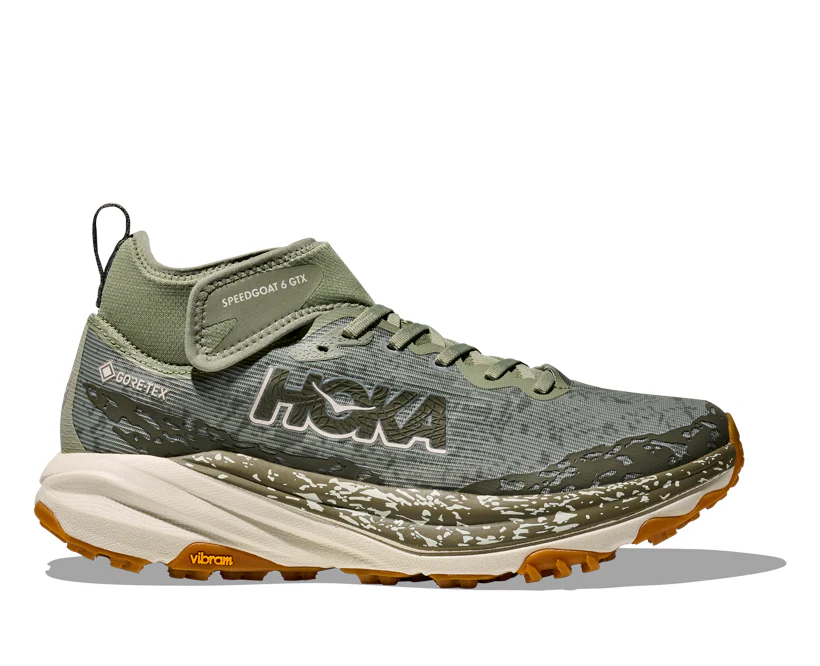 Hoka M SPEEDGOAT 6 MID GTX Sea Moss / Oat Milk (HOKA er litt liten – ta en størrelse opp.)