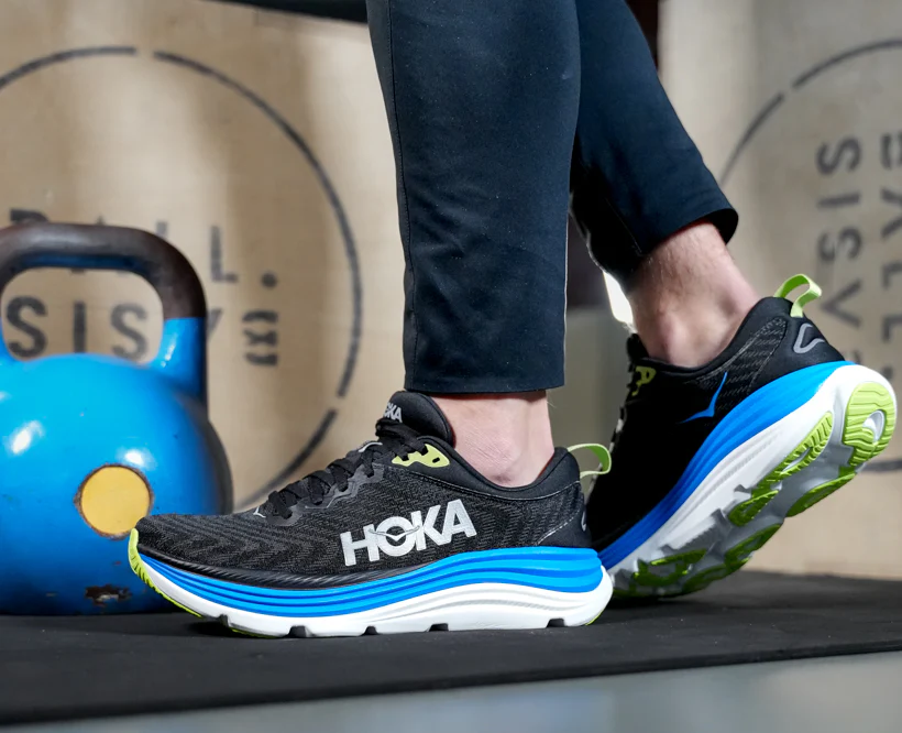 Hoka M GAVIOTA 5 Black / Electric Cobalt (HOKA er litt liten – ta en størrelse opp.)