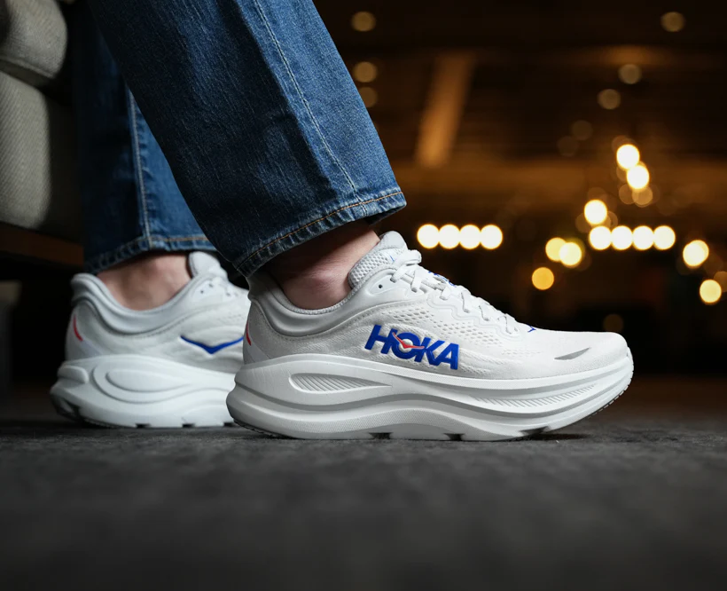 Hoka M BONDI 9 Cosmic Grey / Ultramarine (HOKA er litt liten – ta en størrelse opp.)