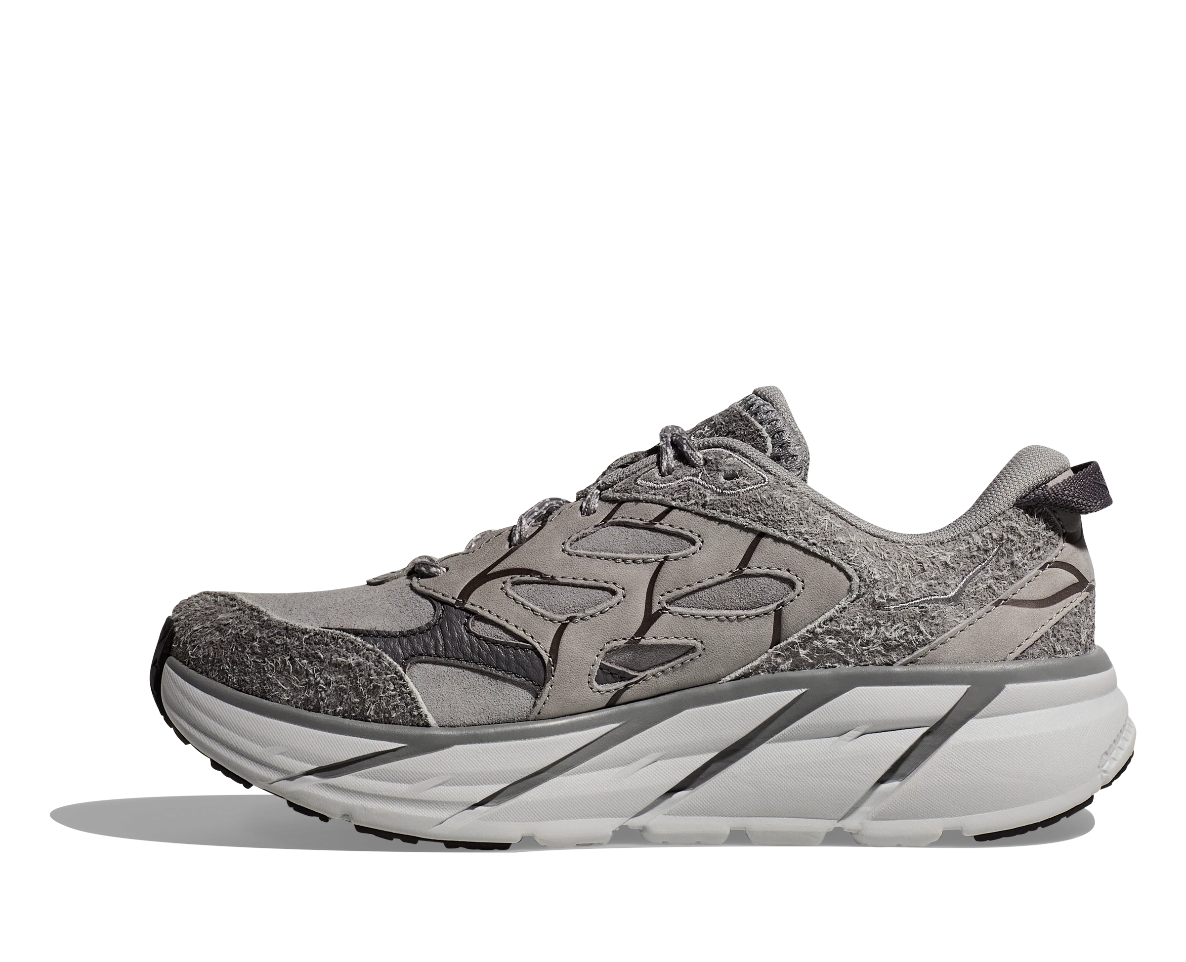 Hoka U CLIFTON L SUEDE TP Galactic Grey / Satellite Grey (HOKA er litt liten – ta en størrelse opp.)