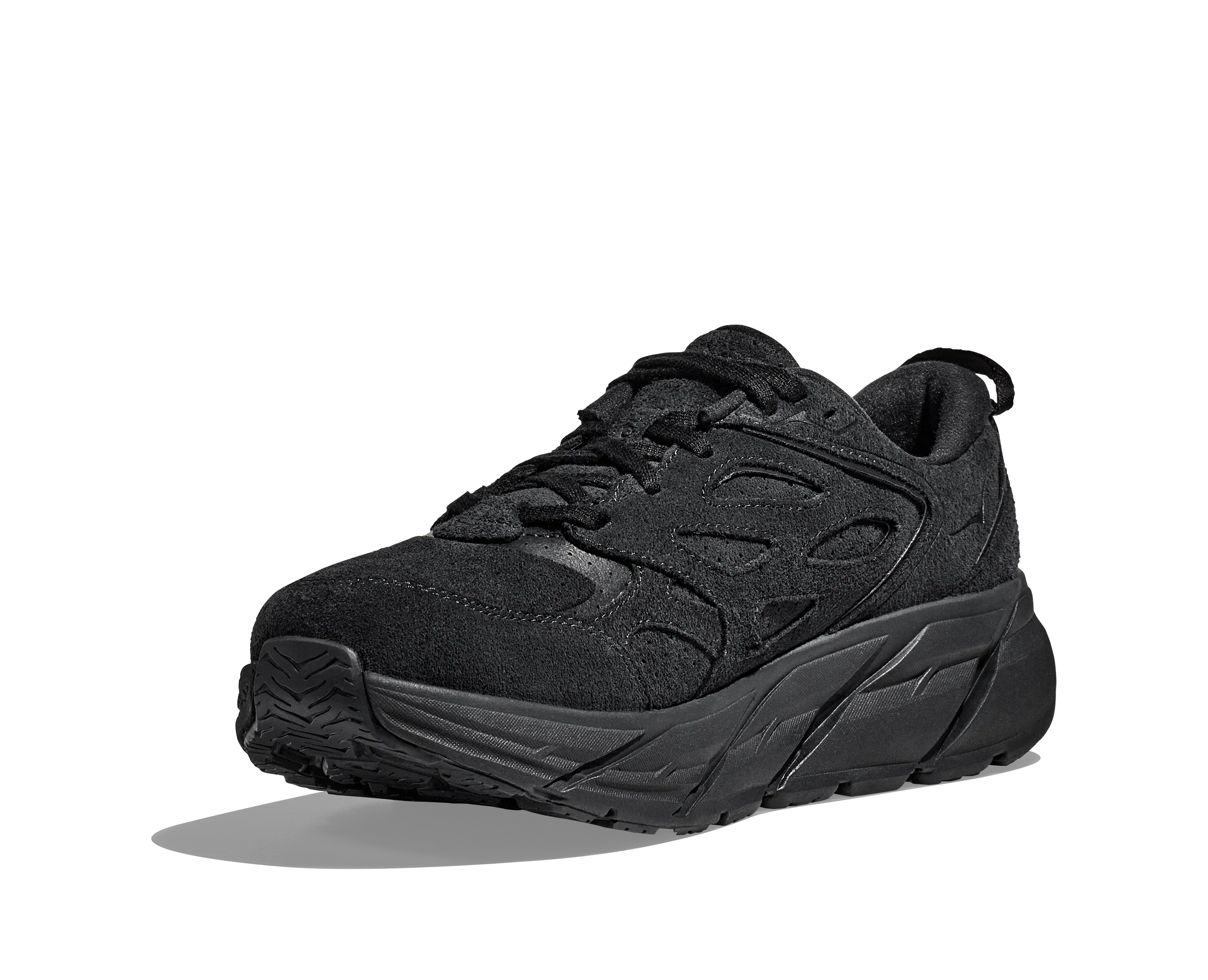 Hoka U CLIFTON L SUEDE Black / Black (HOKA er litt liten – ta en størrelse opp.)