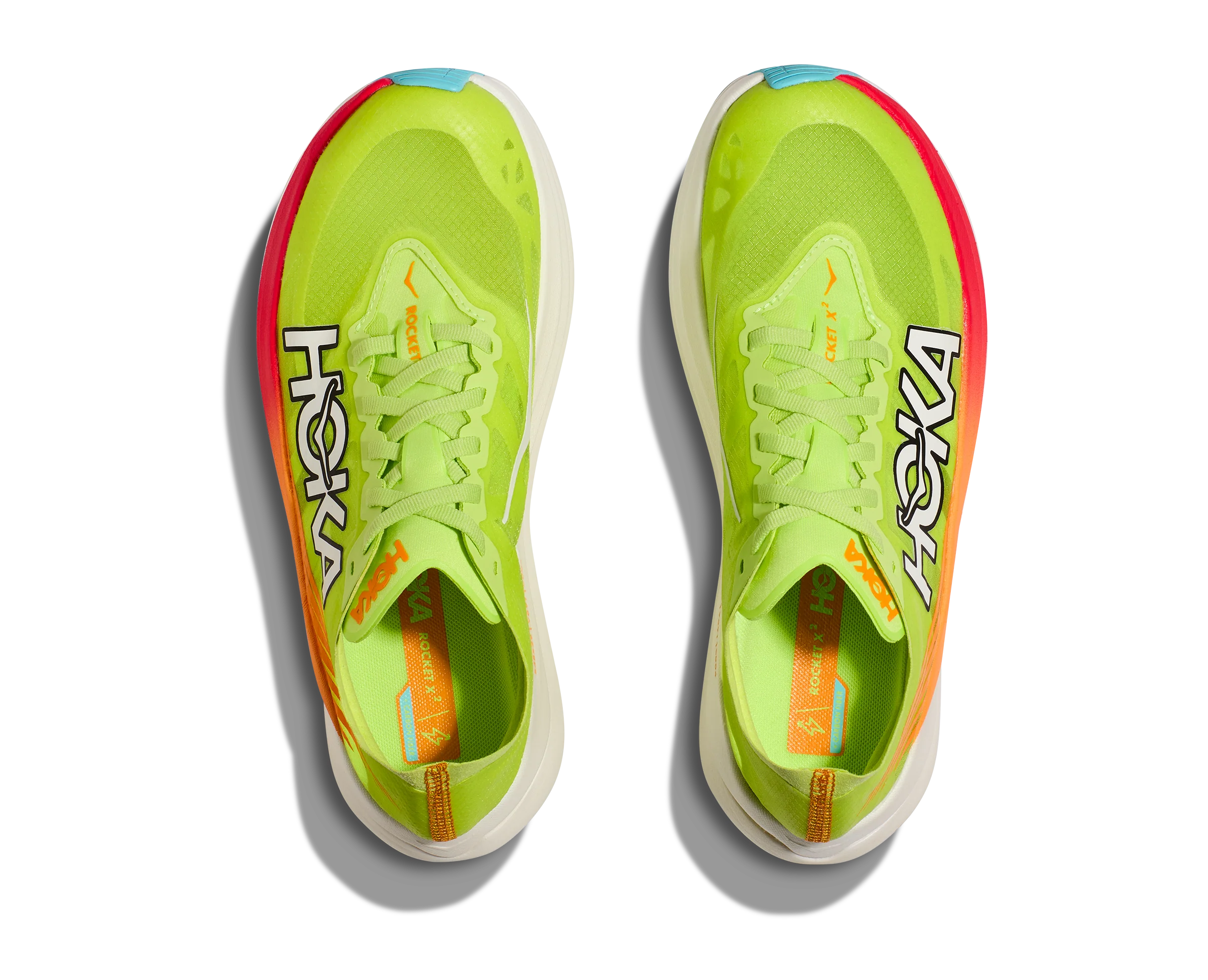 Hoka U ROCKET X 2 Lettuce / Solar Flare (HOKA er litt liten – ta en størrelse opp.)