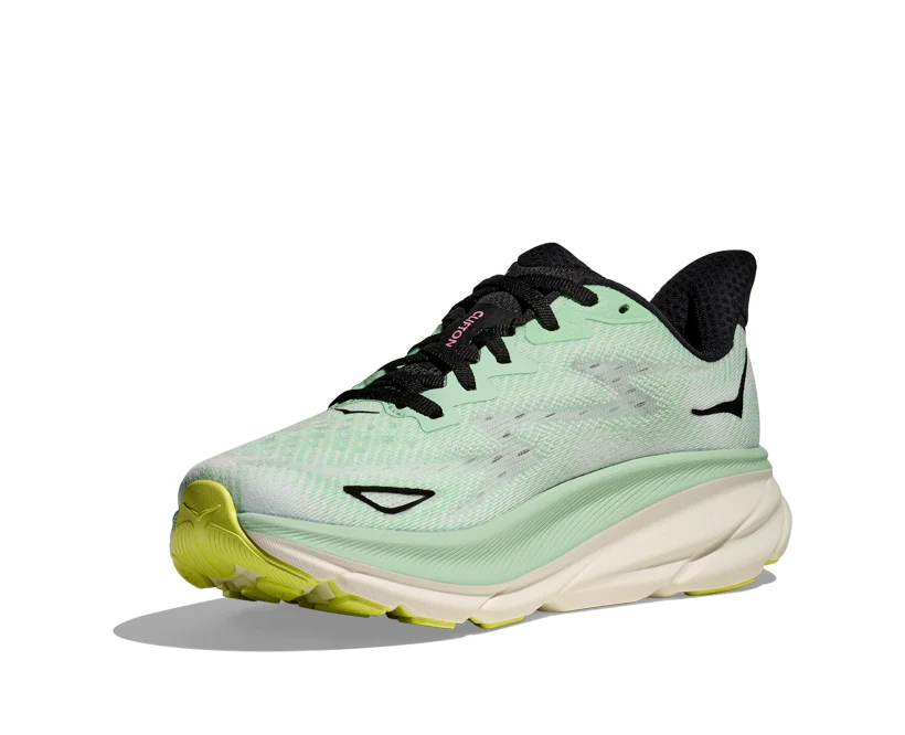 Hoka W CLIFTON 9 Mint Fluorite / Snow Melt (HOKA er litt liten – ta en størrelse opp.)