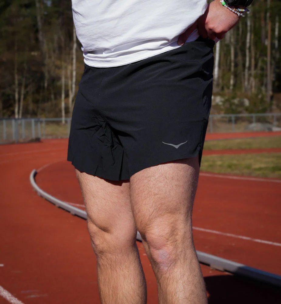 Hoka M GLIDE 5'' SHORT W/BRIEF Black (HOKA er litt liten – ta en størrelse opp.)