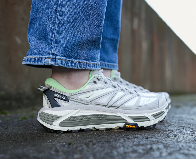 Hoka U MAFATE SPEED 2 Putty / Eucalyptus (HOKA er litt liten – ta en størrelse opp.)