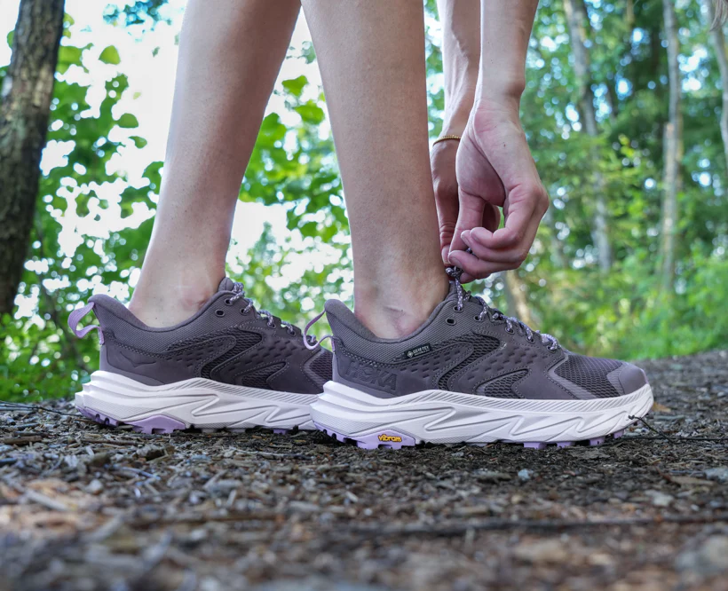 Hoka W ANACAPA 2 LOW GTX WIDE Smoky Quartz / Cosmic Pearl (HOKA er litt liten – ta en størrelse opp.)