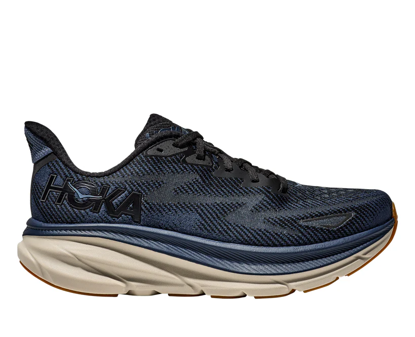 Hoka M CLIFTON 9 Black / Varsity Navy (HOKA er litt liten – ta en størrelse opp.)