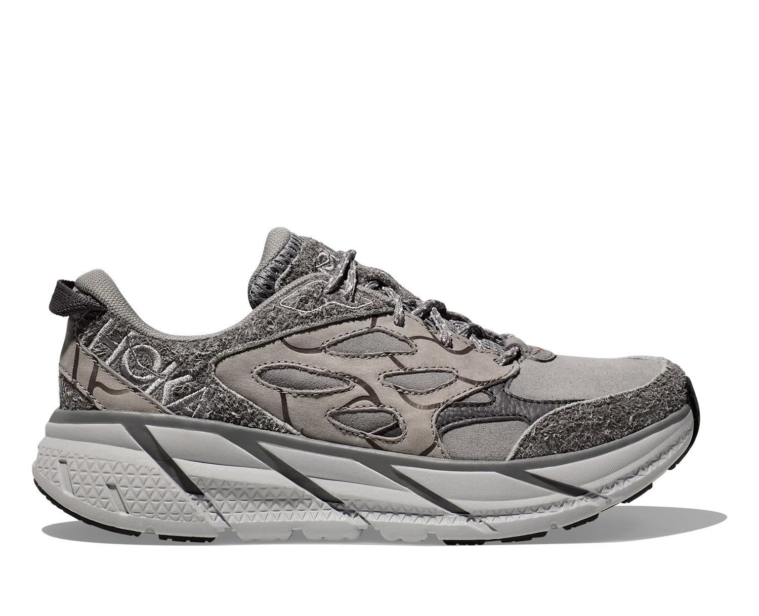 Hoka U CLIFTON L SUEDE TP Galactic Grey / Satellite Grey (HOKA er litt liten – ta en størrelse opp.)
