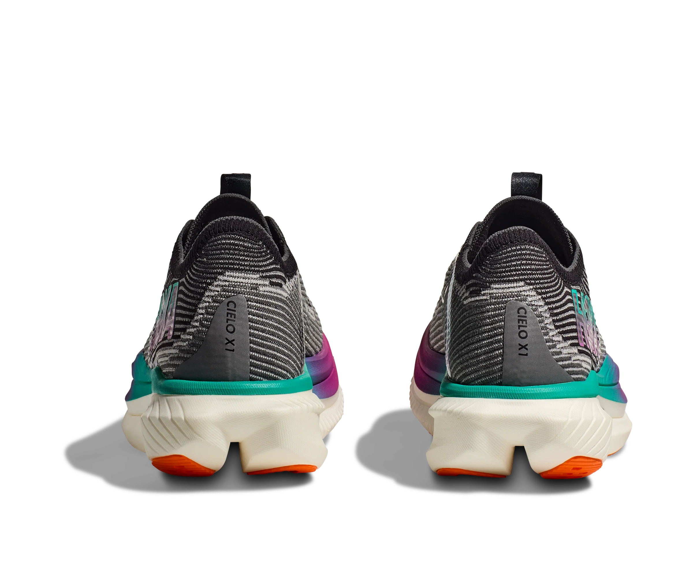 Hoka U CIELO X1 Black / Electric Aqua (HOKA er litt liten – ta en størrelse opp.)