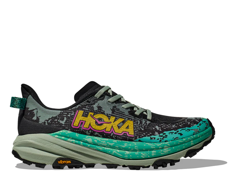 Hoka W SPEEDGOAT 6 Black / Aloe Vera (HOKA er litt liten – ta en størrelse opp.)