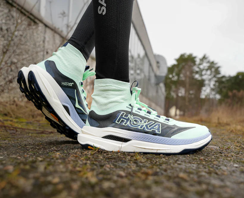 Hoka W TECTON X 3 Mint Fluorite / Varsity Navy (HOKA er litt liten – ta en størrelse opp.)