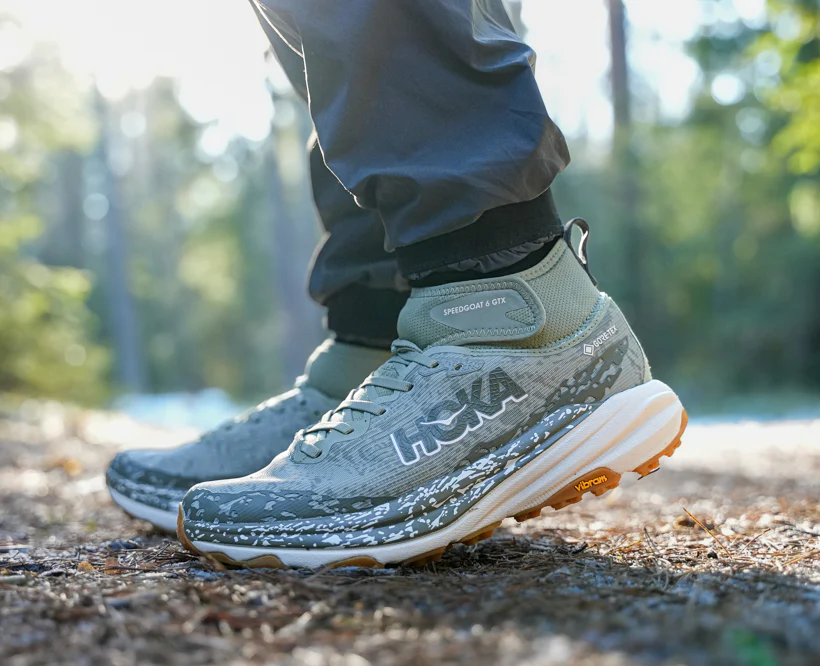Hoka M SPEEDGOAT 6 MID GTX Sea Moss / Oat Milk (HOKA er litt liten – ta en størrelse opp.)