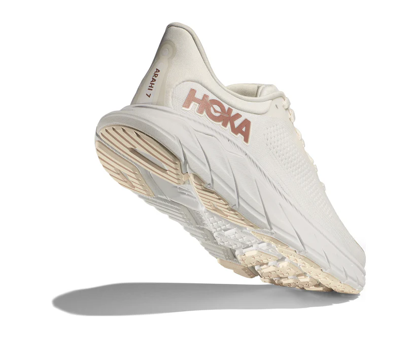 Hoka W ARAHI 7 Blanc De Blanc / Rose Gold (HOKA er litt liten – ta en størrelse opp.)