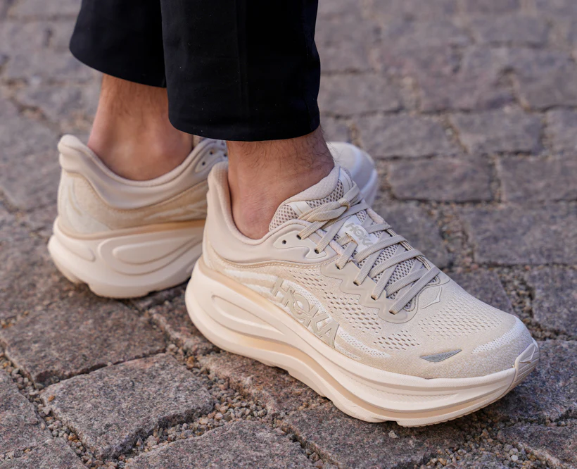 Hoka M BONDI 9 Oatmeal / Oat Milk (HOKA er litt liten – ta en størrelse opp.)