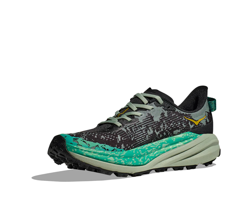 Hoka W SPEEDGOAT 6 Black / Aloe Vera (HOKA er litt liten – ta en størrelse opp.)