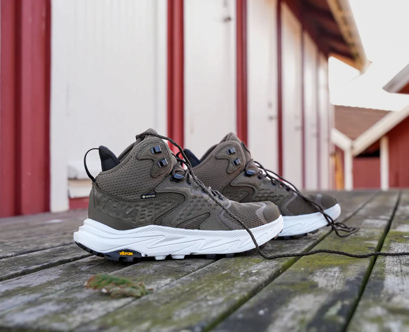 Hoka M ANACAPA 2 MID GTX WIDE Deep Umber / Stardust (HOKA er litt liten – ta en størrelse opp.)