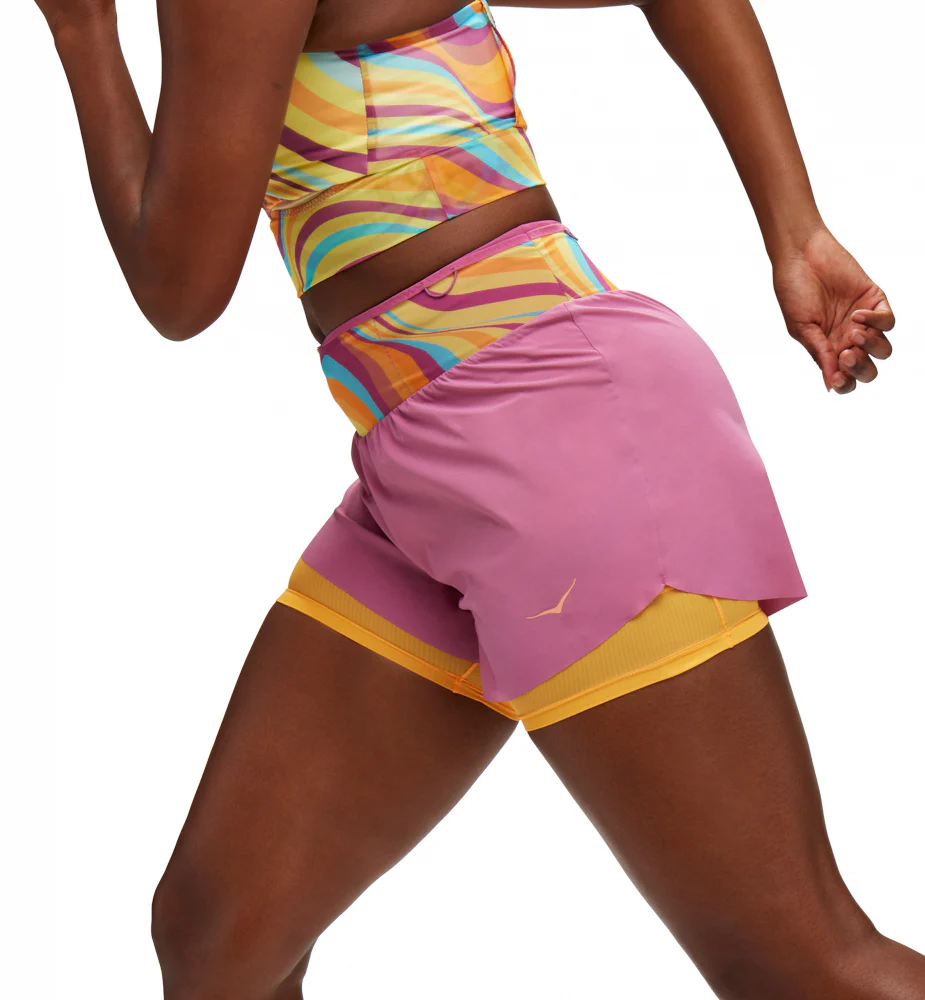 Hoka W Skyglide Short Beet Root (HOKA er litt liten – ta en størrelse opp.)