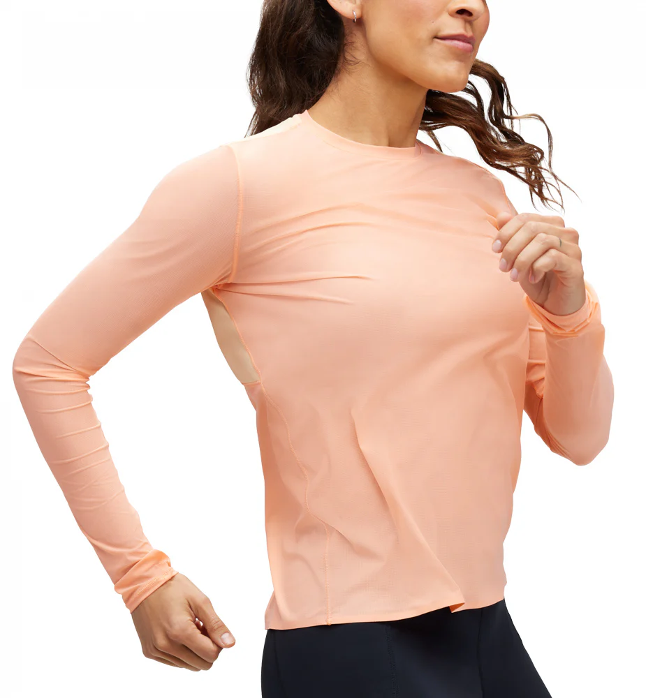 Hoka W AIROLITE RUN LONG SLEEVE Papaya (HOKA er litt liten – ta en størrelse opp.)