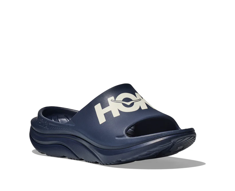 Hoka U ORA ATHLETIC SLIDE Varsity Navy / White (HOKA er litt liten – ta en størrelse opp.)
