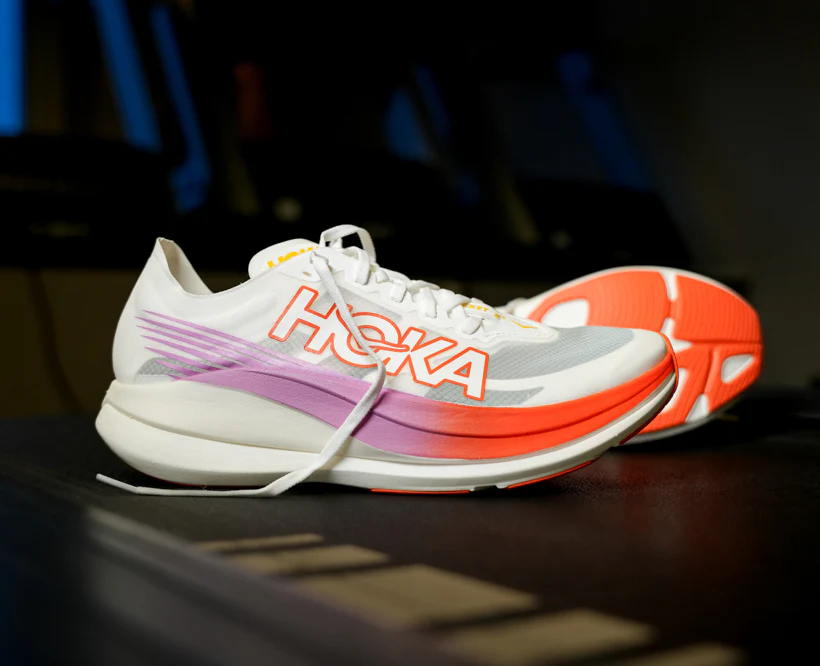 Hoka U ROCKET X 2 Frost / Lava (HOKA er litt liten – ta en størrelse opp.)